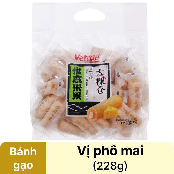 Bánh gạo vị phô mai Rice Fruit gói 228g