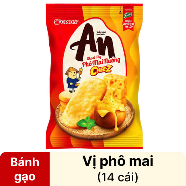 Bánh gạo phô mai nướng Orion An gói 104.2g
