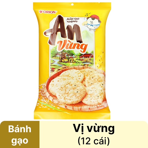 Bánh gạo nướng vừng Orion gói 115.2g