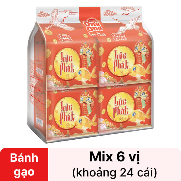Bánh gạo One One Lộc phát gói 198g