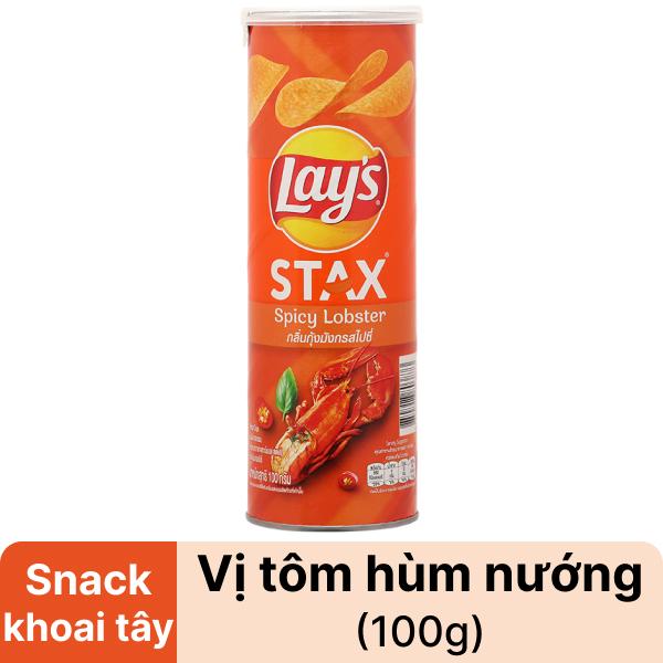 Snack vị tôm cay Lay's Stax 100g