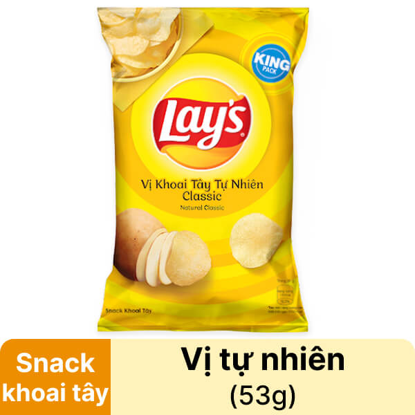 Snack vị tự nhiên Lay's 53g