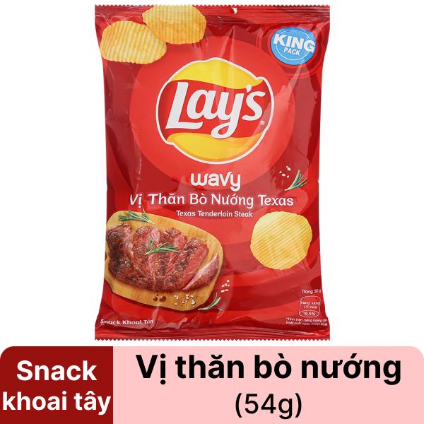 Snack vị bò nướng Texas Lay's 54g