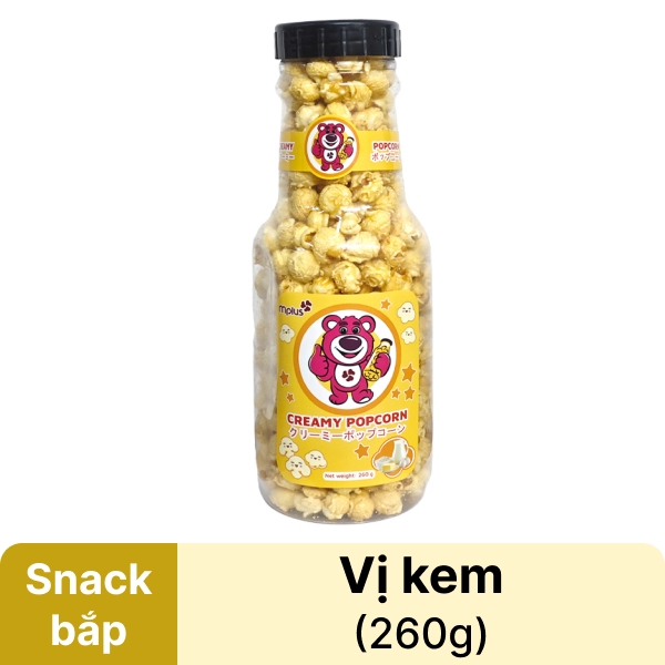 Snack bắp vị kem Mplus 260g