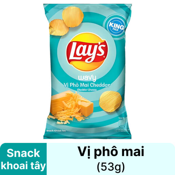 Snack vị phô mai Cheddar Lay's 53g