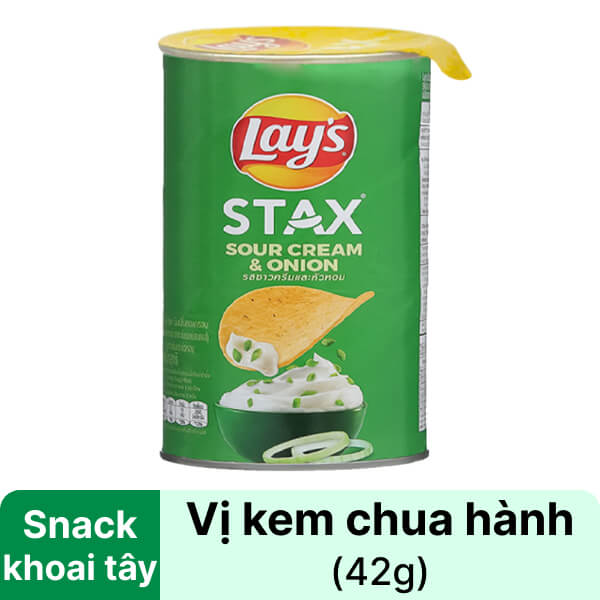 Snack vị kem chua & hành Lay's 42g