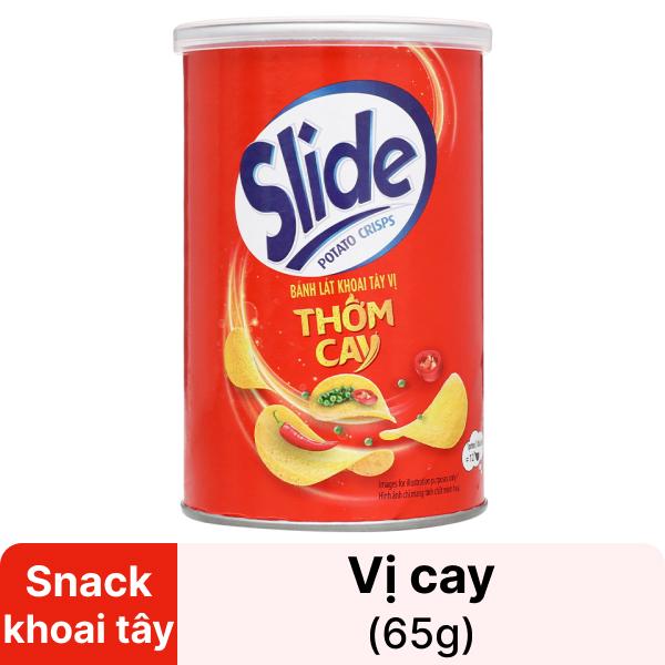 Snack khoai tây Slide thơm cay 65g giá tốt tại Bách hoá XANH