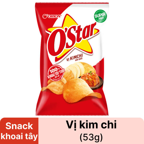 Snack vị kim chi O'Star 53g