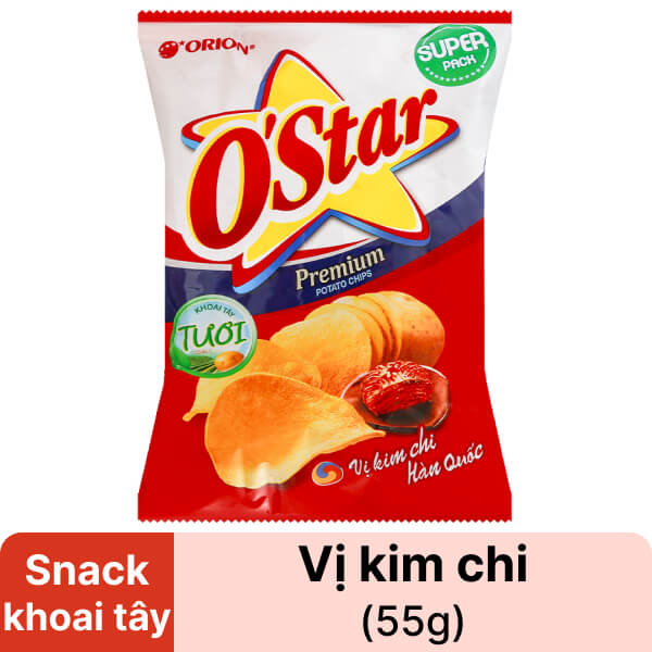 Snack vị kim chi O'Star 55g