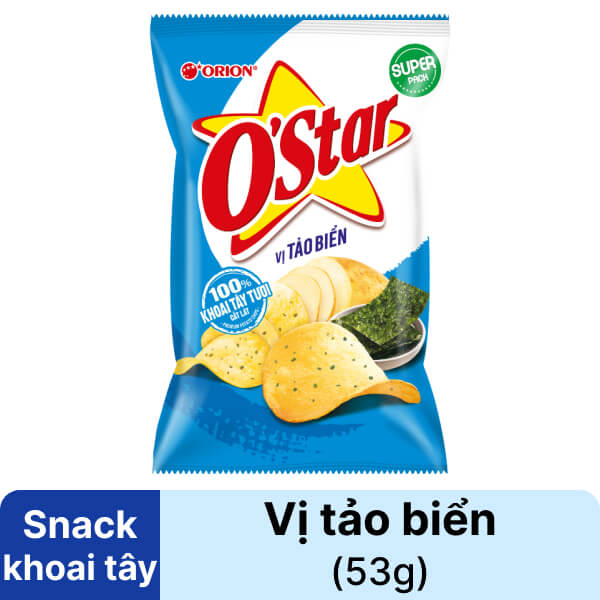 Snack vị tảo biển O'Star 53g