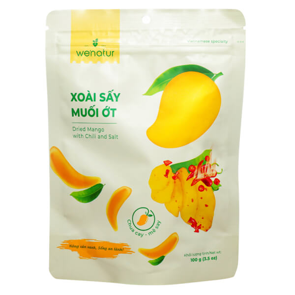 Xoài sấy muối ớt Đỉnh Nam Wenatur gói 100g