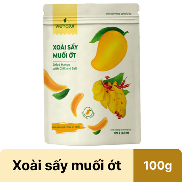 Xoài sấy muối ớt Đỉnh Nam Wenatur gói 100g