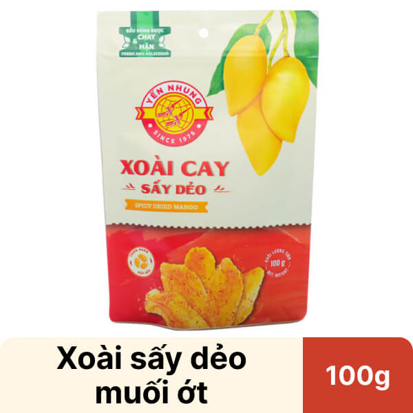 Xoài sấy dẻo muối ớt Yến Nhung gói 100g