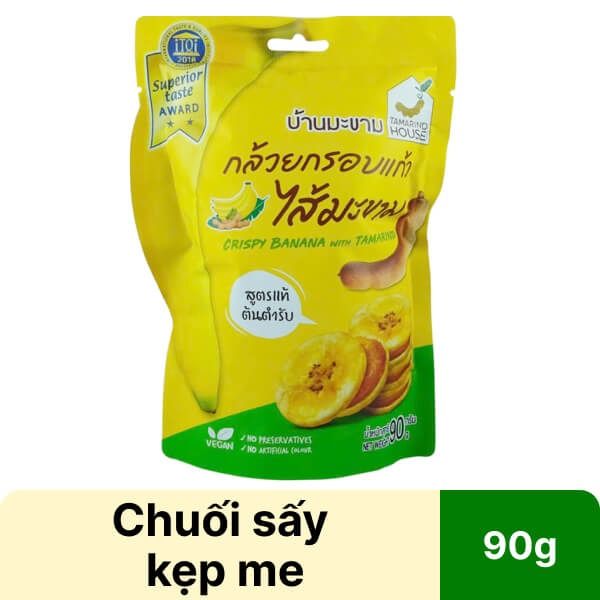 Chuối sấy giòn kẹp me Tamarind House gói 90g