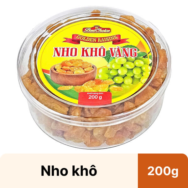 Nho khô vàng Best Choice hộp 200g