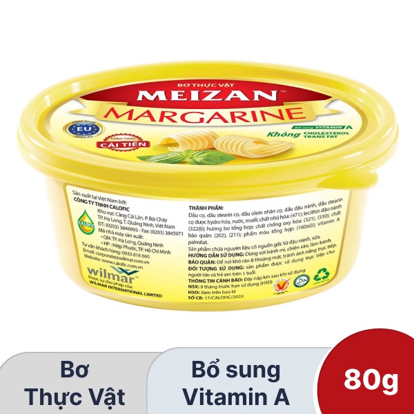 Bơ thực vật Meizan 80g