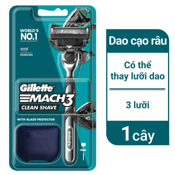 Dao cạo râu 3 lưỡi Gillette Mach 3 Clean Shave