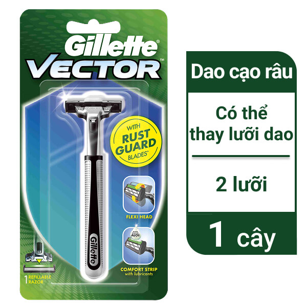 Dao cạo Gillette Vector 2 lưỡi