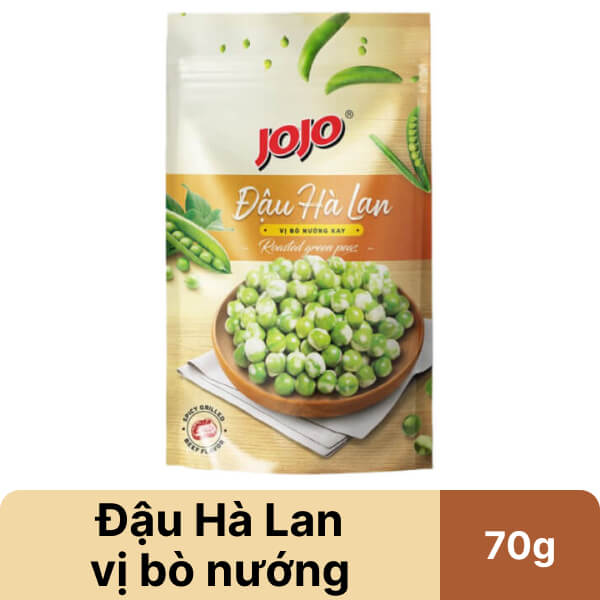 Đậu Hà Lan vị bò nướng kay Jojo gói 70g