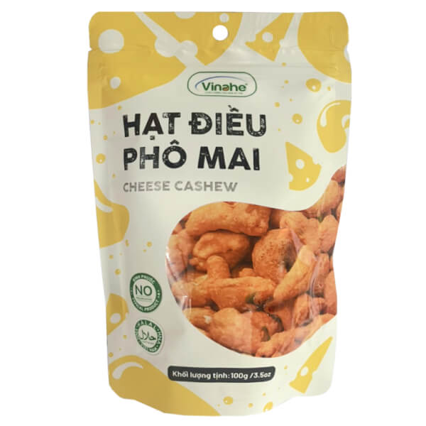 Hạt điều phô mai Vinahe gói 100g