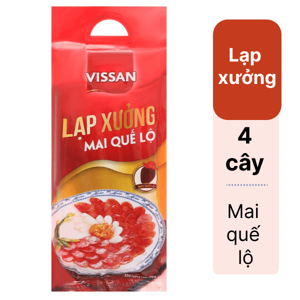 Lạp xưởng Mai Quế Lộ Vissan gói 200g