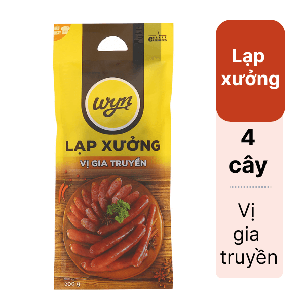 Lạp xưởng vị gia truyền WYN gói 200g