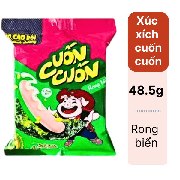 Xúc xích cuốn cuốn cuộn rong biển heo cao bồi Masan 48.5g