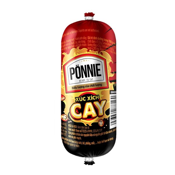 Xúc xích cay vị ớt Ponnie cây 34g