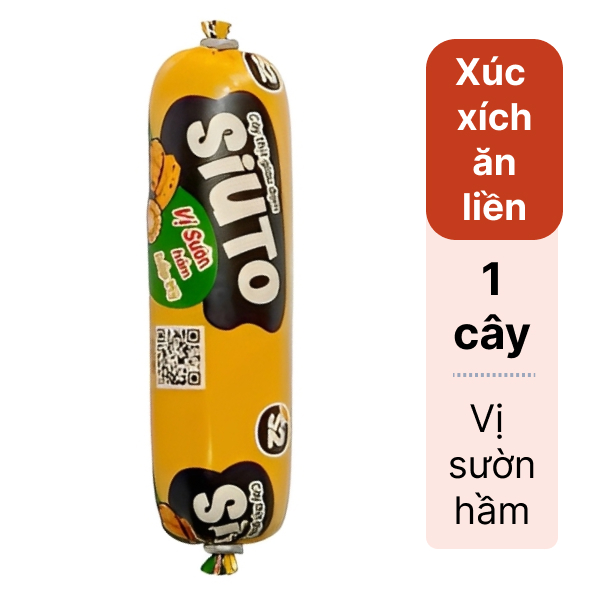 Xúc xích Siuto vị sườn hầm bắp Mỹ S2 Fun 85g