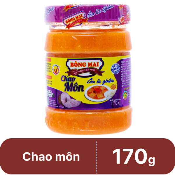 Chao khoai môn Bông Mai hũ 170g