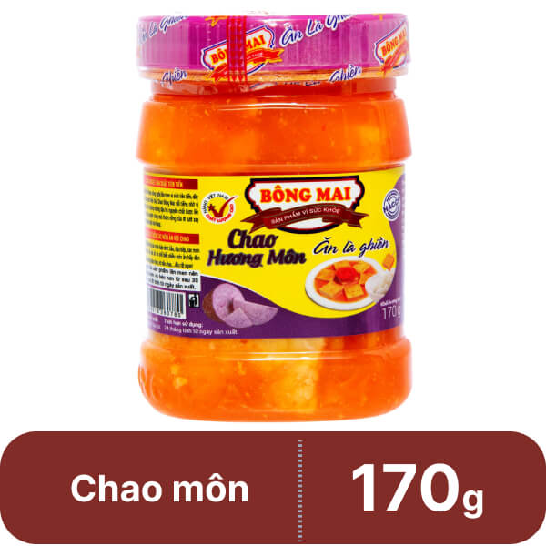 Chao khoai môn Bông Mai hũ 170g