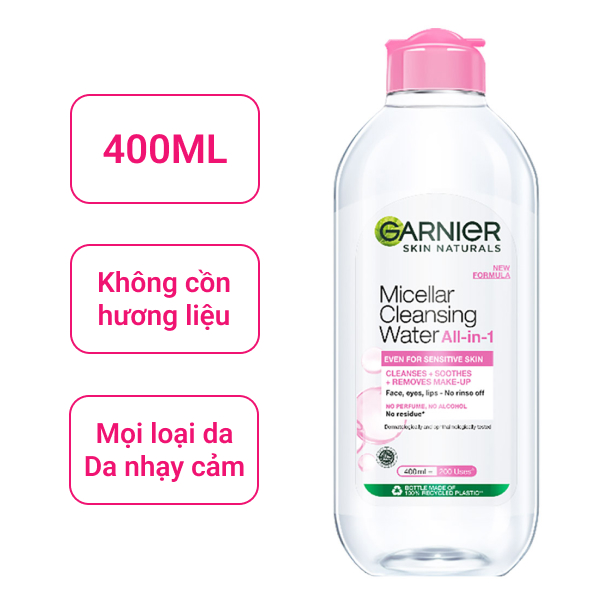 Chai 400ml màu hồng