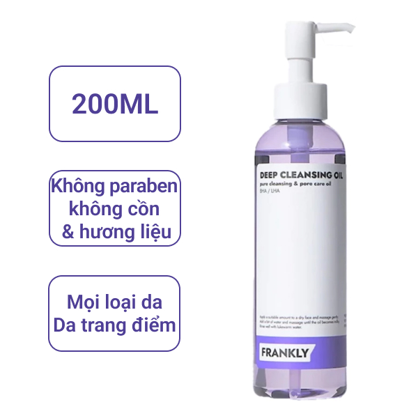 Dầu tẩy trang Frankly Deep Cleansing Oil 200ml