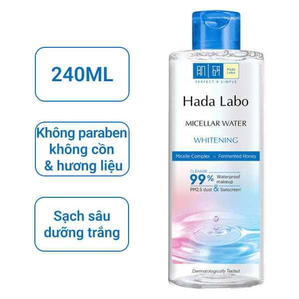 Nước tẩy trang Hada Labo dưỡng trắng 240ml