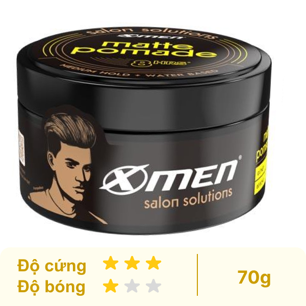 Sáp vuốt tóc X-Men Salon Solution Matte Pomade 70g