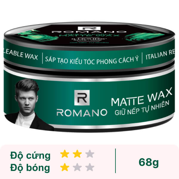 Sáp vuốt tóc Romano Matte Wax 68g