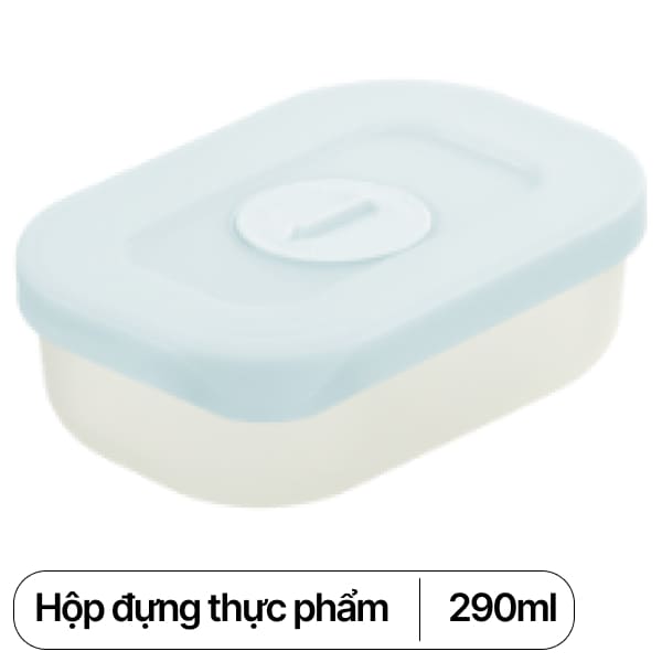 Hộp đựng thực phẩm trữ đông nhựa Hokkaido Inochi 290ml (giao màu ngẫu nhiên)