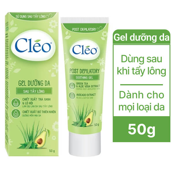 Gel dưỡng da sau tẩy lông Cléo 50g