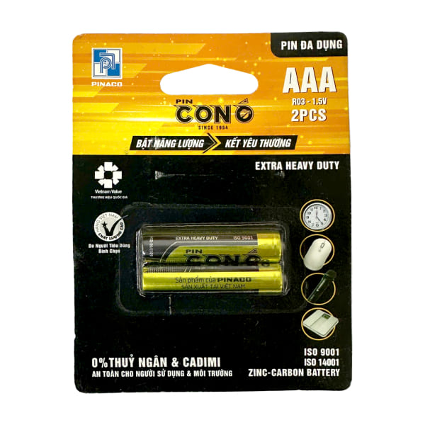 2 viên pin tiểu AAA Con Ó