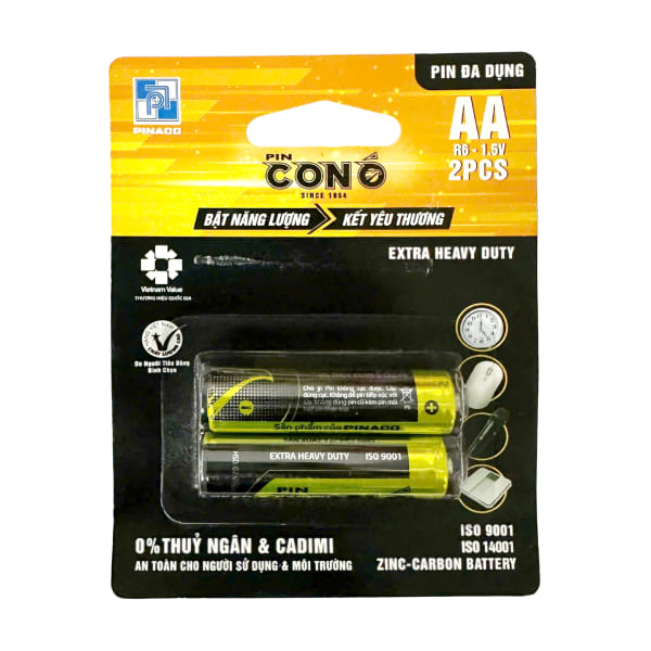 2 viên pin tiểu AA Con Ó