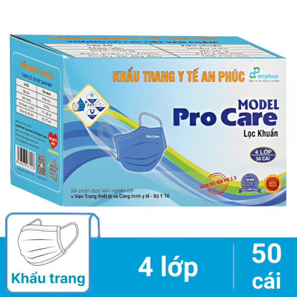 50 cái khẩu trang y tế An Phúc 4 lớp