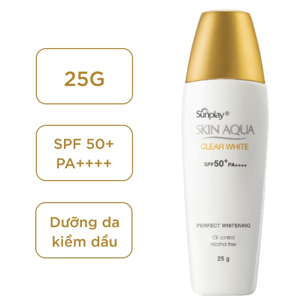 Sữa chống nắng Sunplay Skin Aqua dưỡng trắng 25g