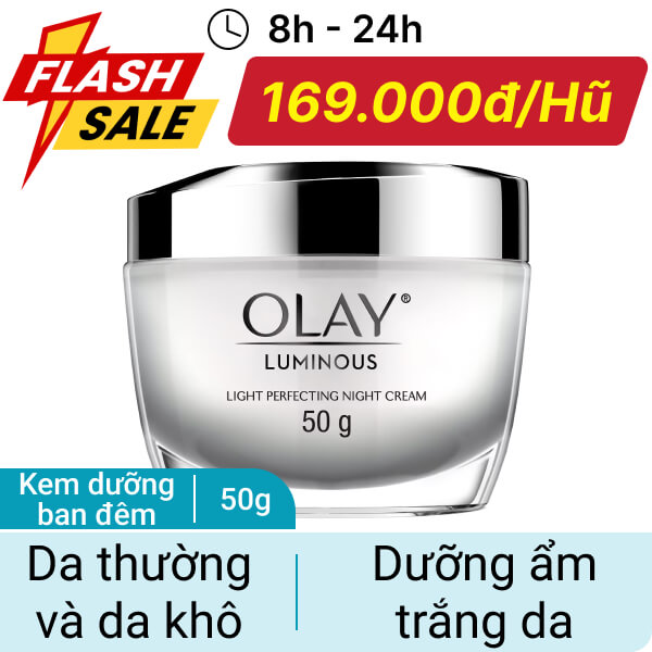 Kem dưỡng ban đêm Olay Luminous sáng da mờ thâm 50g