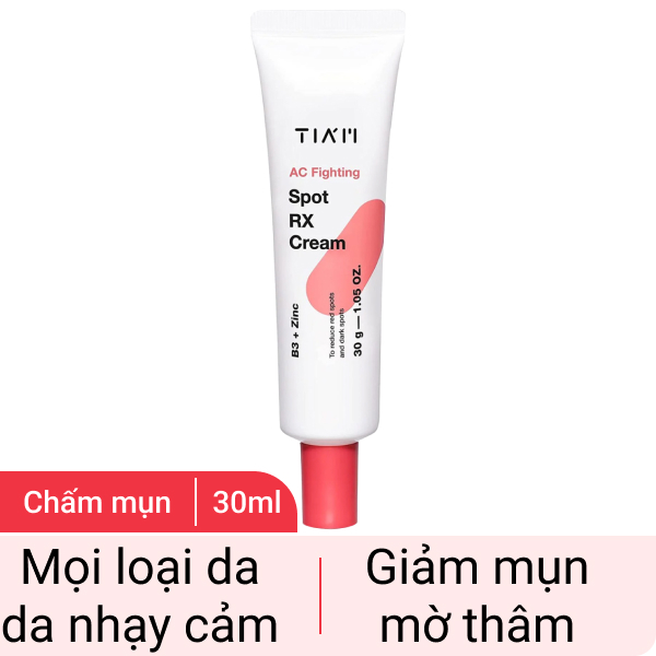 Kem chấm mụn Tia'm giảm sưng viêm 30ml