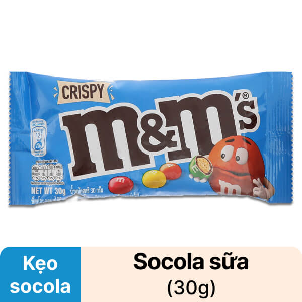 Kẹo socola M&M's siêu giòn gói 30g