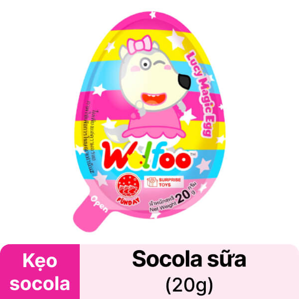 Kẹo trứng socola Wolfoo quả 20g