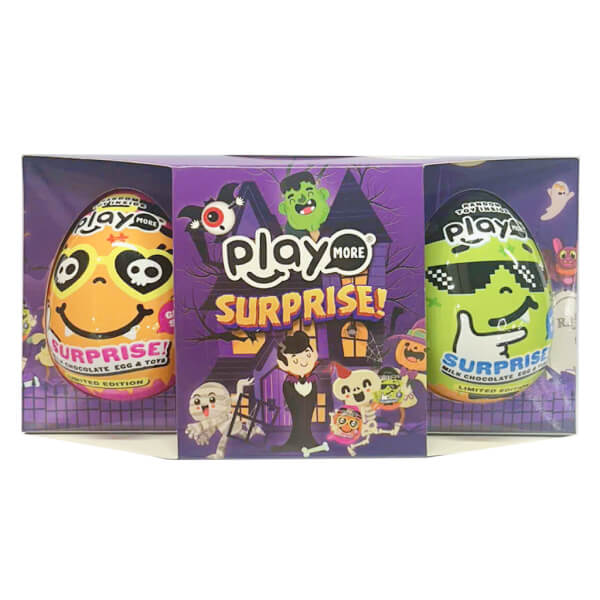 Combo kẹo trứng socola sữa Play More Halloween 58g