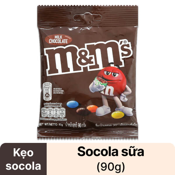 Kẹo socola sữa M&M's gói 90g