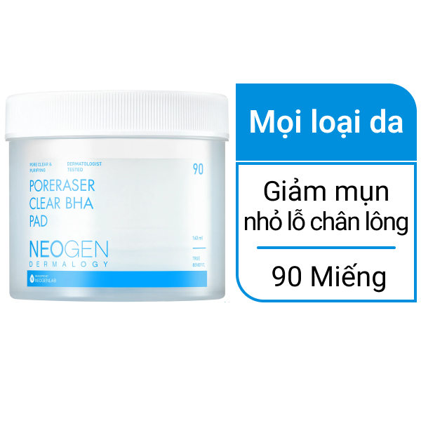 Toner Pad Neogen BHA thu nhỏ chân lông 90 miếng