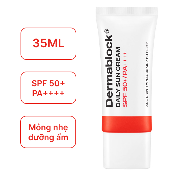 Kem chống nắng Dermablock mỏng nhẹ 35ml